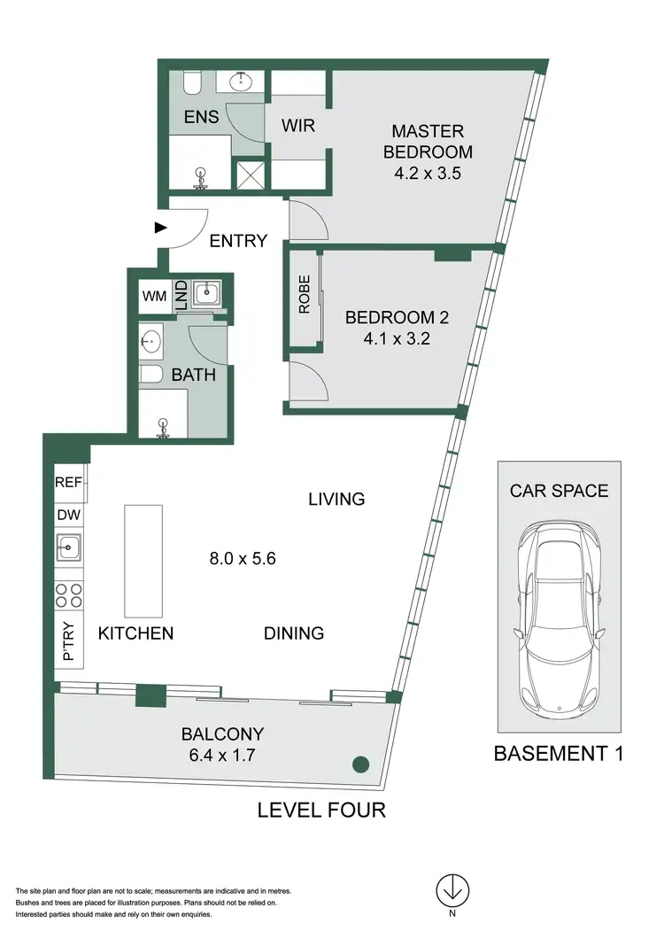 Floorplan of Homely apartment listing, 402/11a Lachlan Street, Waterloo NSW 2017