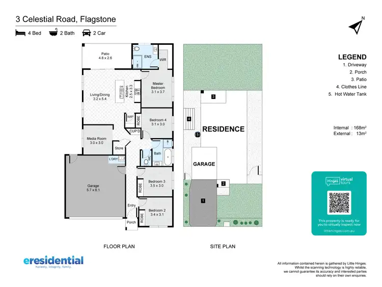 Floorplan of Homely house listing, 3 Celestial Road, Flagstone QLD 4280