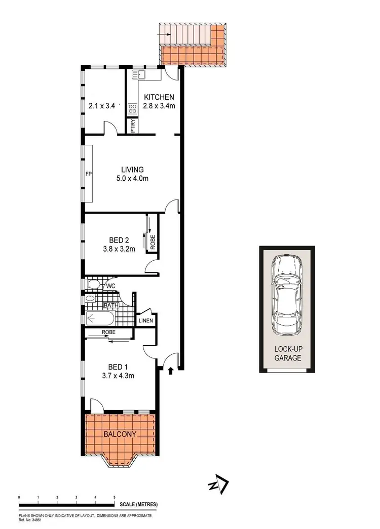 Floorplan of Homely apartment listing, 5/9B Carr Street, Coogee NSW 2034