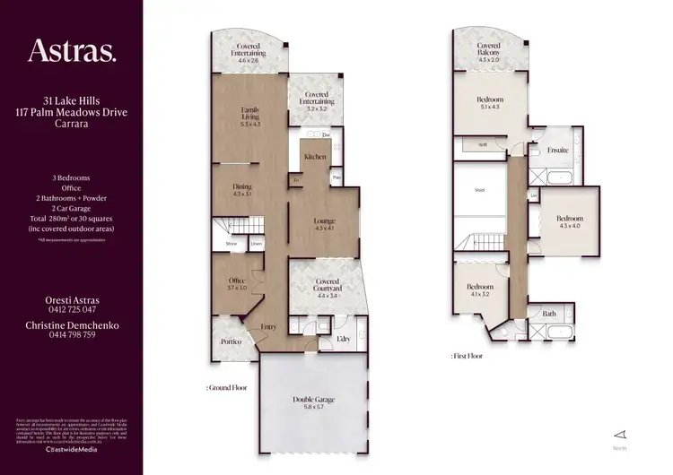 Floorplan of Homely townhouse listing, 31/117 Palm Meadows Drive, Carrara QLD 4211