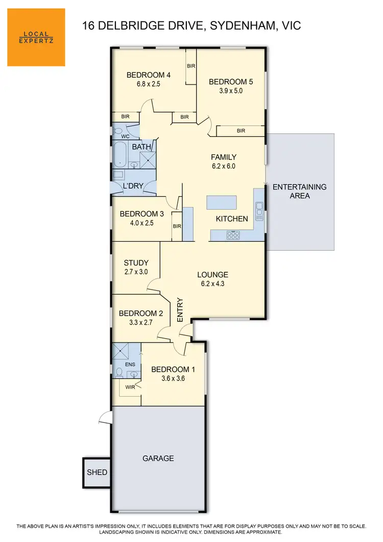 Floorplan of Homely house listing, 16 Delbridge Drive, Sydenham VIC 3037