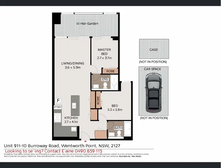 Floorplan of Homely apartment listing, 911/10 Burroway Road, Wentworth Point NSW 2127