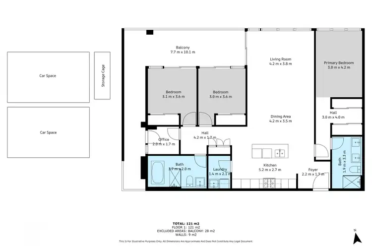 Floorplan of Homely apartment listing, 622/455C Captain Cook Drive, Woolooware NSW 2230