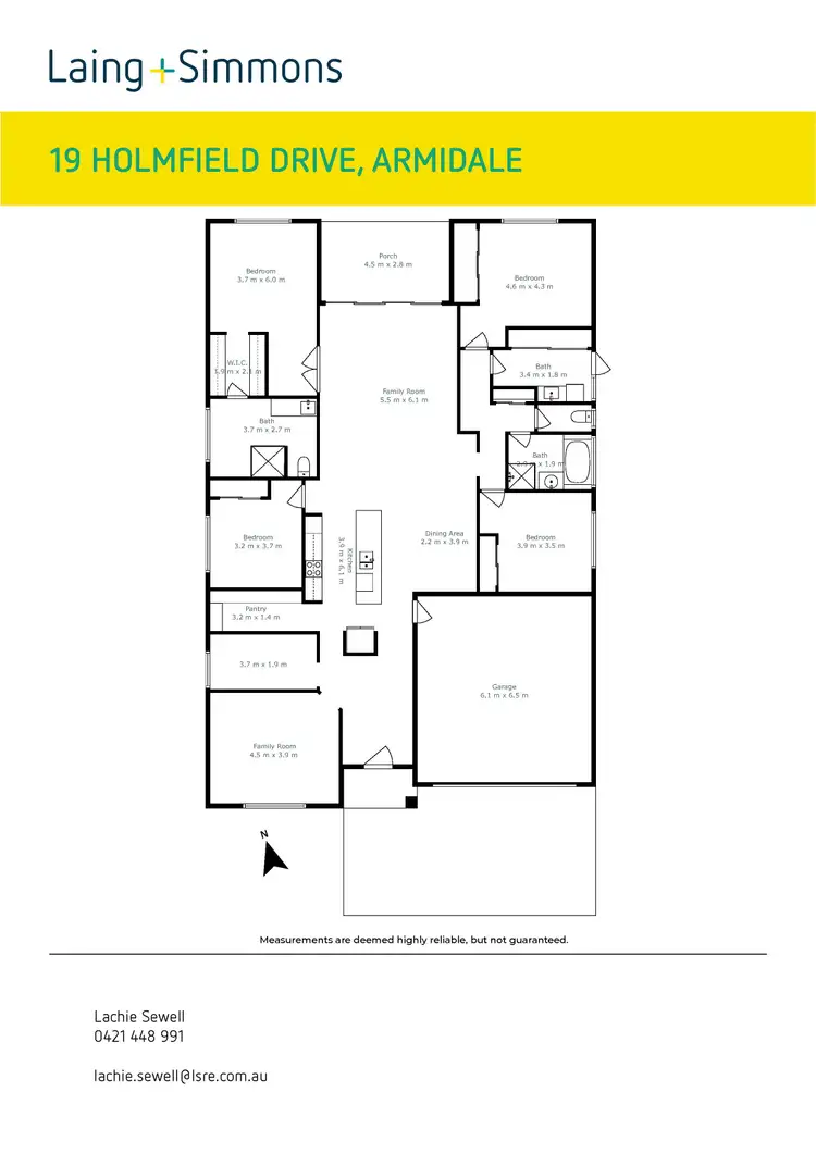 Floorplan of Homely house listing, 19 Holmfield Drive, Armidale NSW 2350