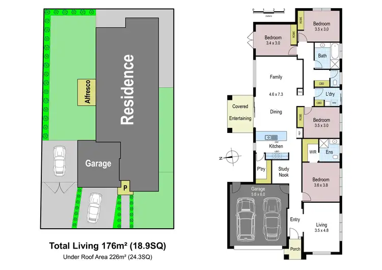 Floorplan of Homely house listing, 6 Winslow Crescent, Warragul VIC 3820