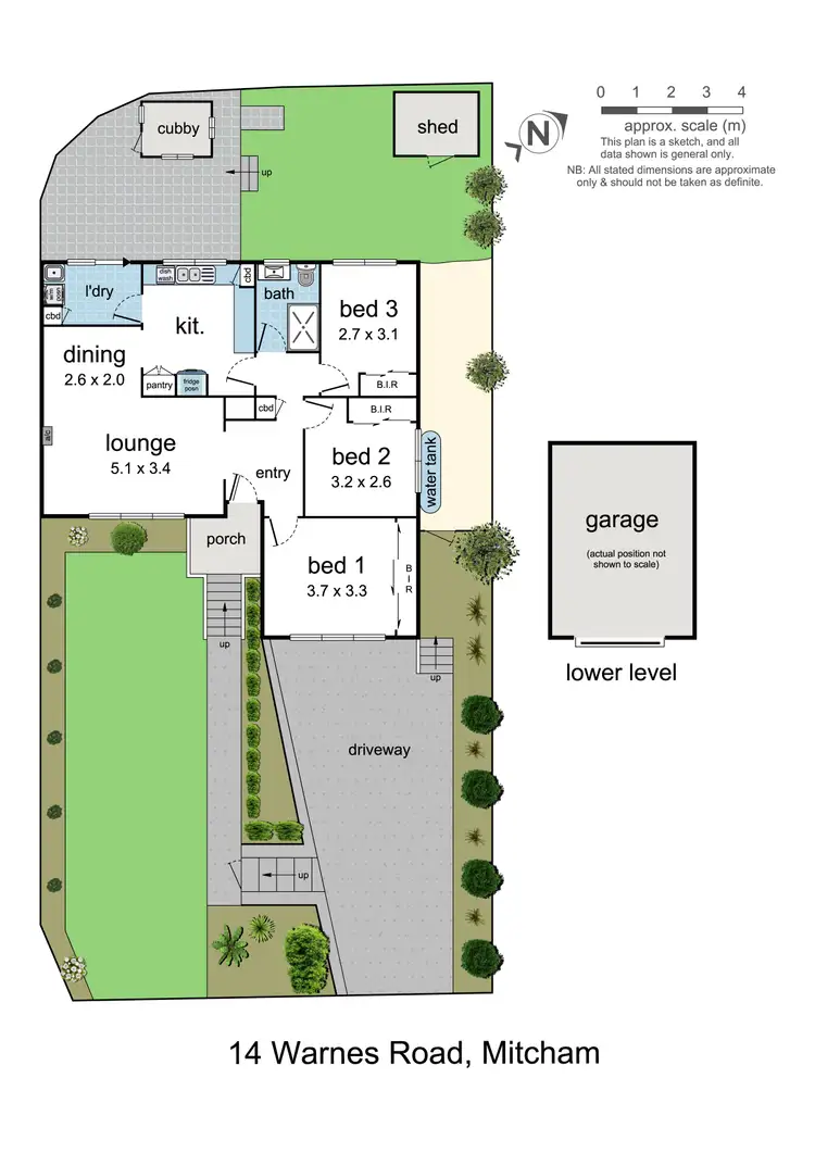 Floorplan of Homely house listing, 14 Warnes Road, Mitcham VIC 3132