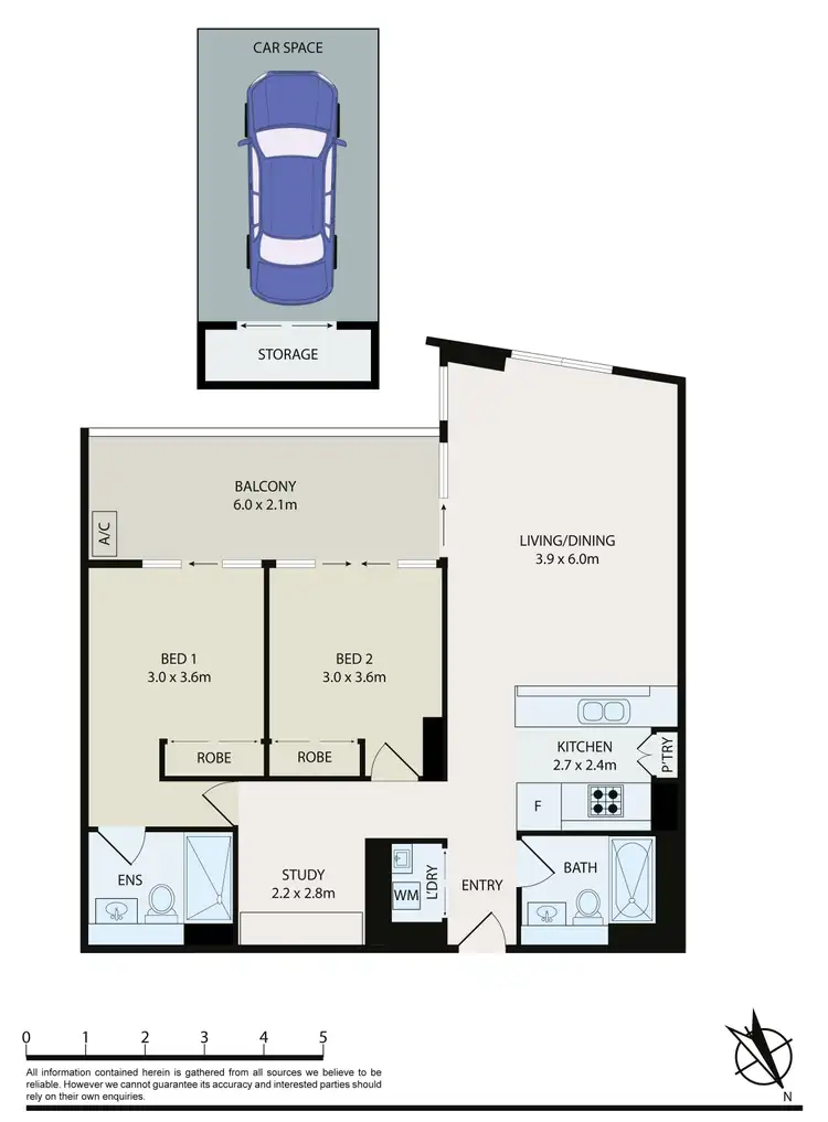Floorplan of Homely apartment listing, 2510/46 Savona Drive, Wentworth Point NSW 2127