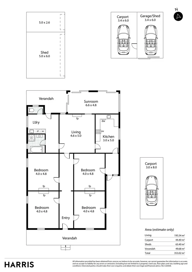 Floorplan of Homely house listing, 34 Edward Street, Port Wakefield SA 5550