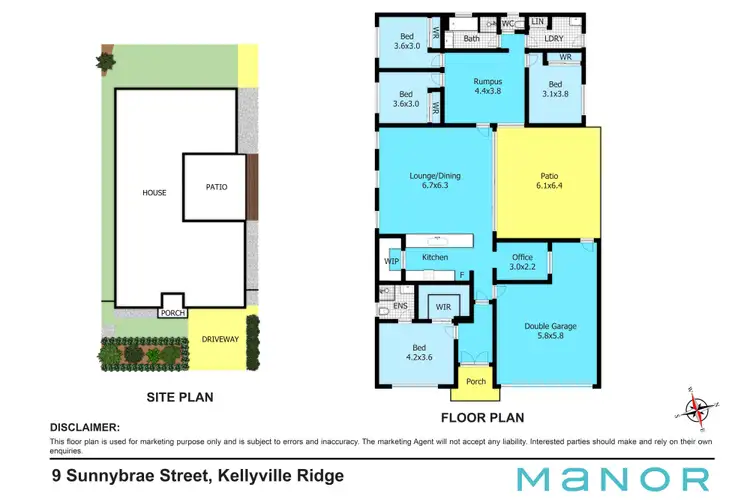 Floorplan of Homely house listing, 9 Sunnybrae Street, Kellyville Ridge NSW 2155