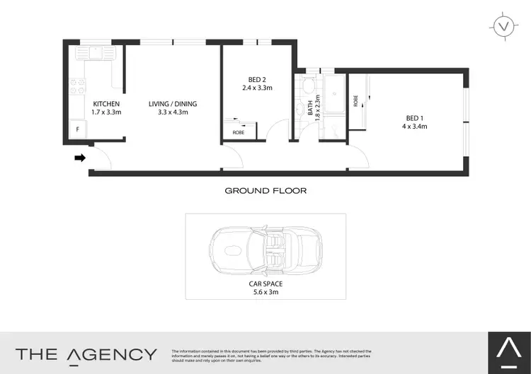 Floorplan of Homely apartment listing, 3/26 Morris Avenue, Croydon Park NSW 2133