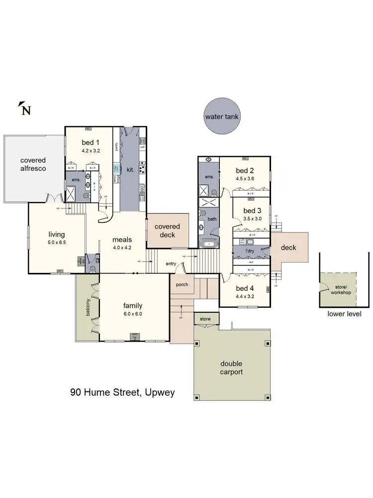 Floorplan of Homely house listing, 90 Hume Street, Upwey VIC 3158