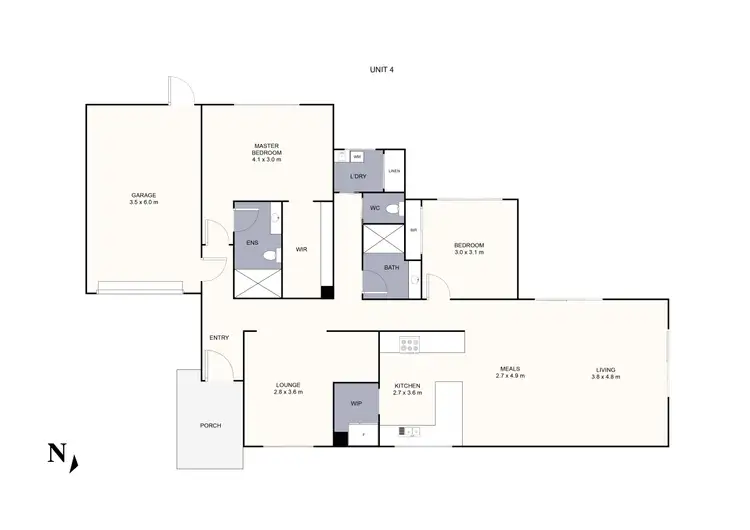 Floorplan of Homely townhouse listing, 4/9 Bainbridge Court, Kilsyth VIC 3137