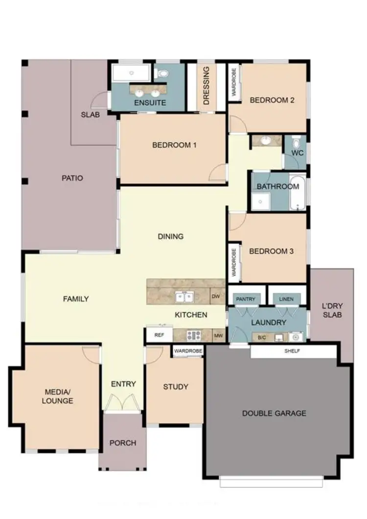 Floorplan of Homely house listing, 41 Quartzborough Promenade, Trinity Park QLD 4879
