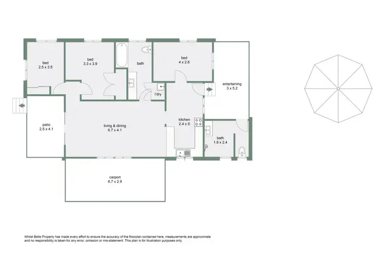 Floorplan of Homely house listing, 54 Marshall Street, Machans Beach QLD 4878
