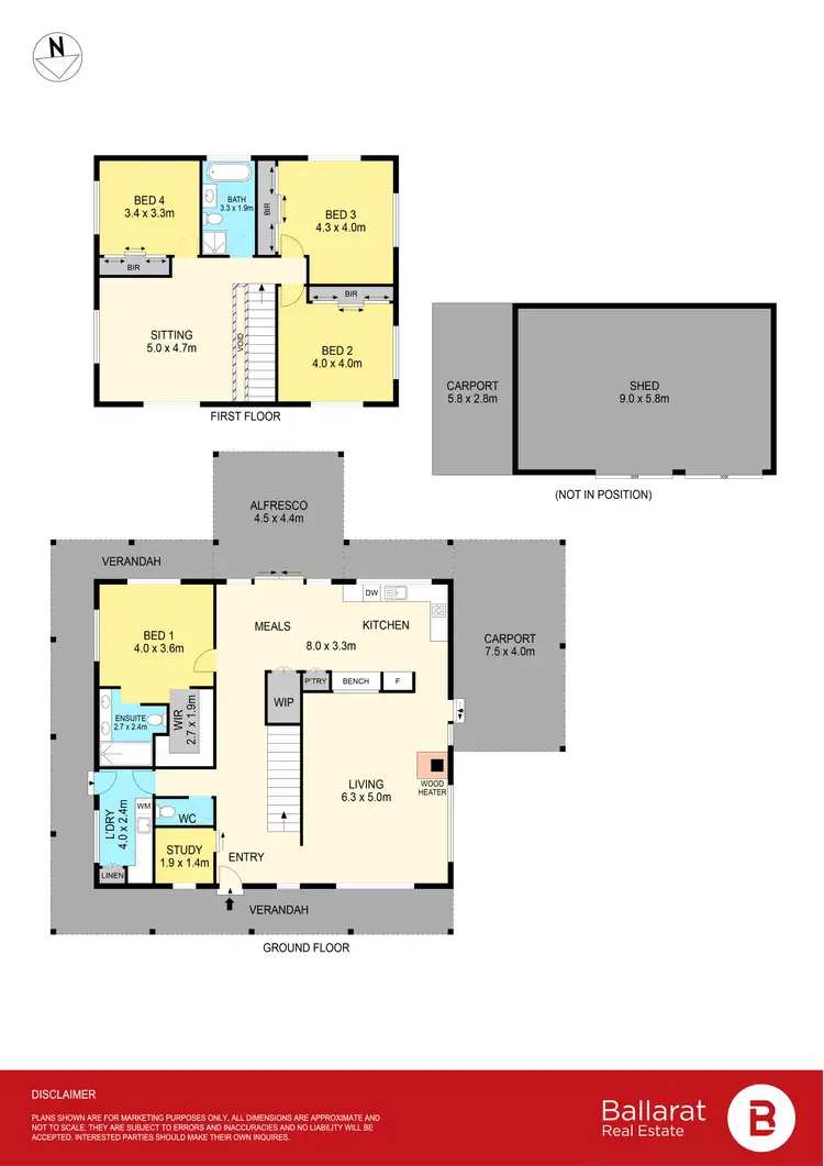 Floorplan of Homely house listing, 66 Dunstan Court, Trawalla VIC 3373