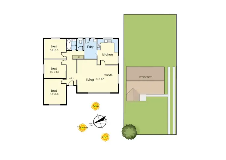 Floorplan of Homely house listing, 39 Rosemary Crescent, Frankston North VIC 3200
