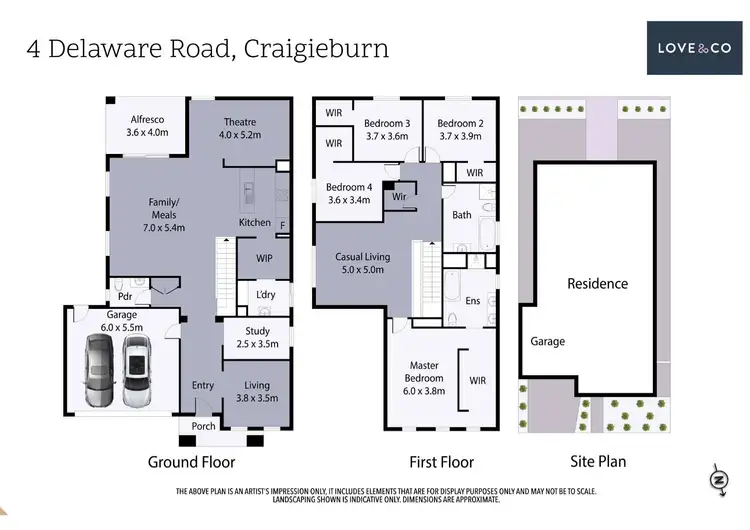 Floorplan of Homely house listing, 4 Delaware Road, Craigieburn VIC 3064