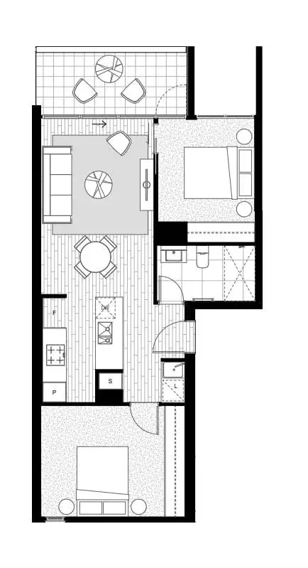 Floorplan of Homely apartment listing, 324/55 Currong Street North, Braddon ACT 2612