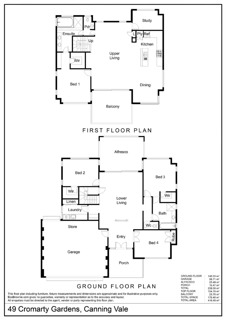 Floorplan of Homely house listing, 49 Cromarty Gardens, Canning Vale WA 6155
