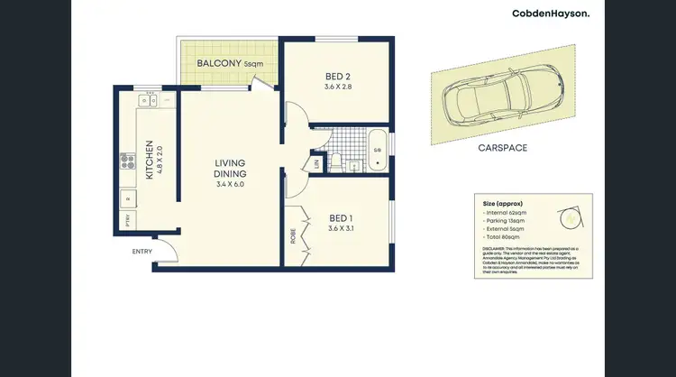 Floorplan of Homely apartment listing, 9/2 Avona Avenue, Glebe NSW 2037