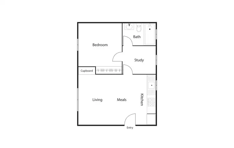 Floorplan of Homely apartment listing, 34/22-24 Moore Street, Turner ACT 2612