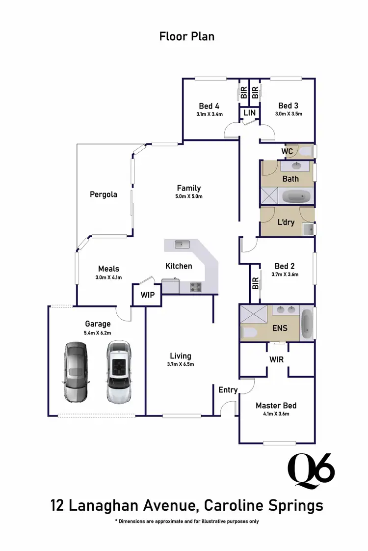 Floorplan of Homely house listing, 12 Lanaghan Avenue, Caroline Springs VIC 3023