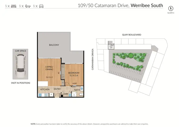 Floorplan of Homely unit listing, 109/50 Catamaran Drive, Werribee South VIC 3030