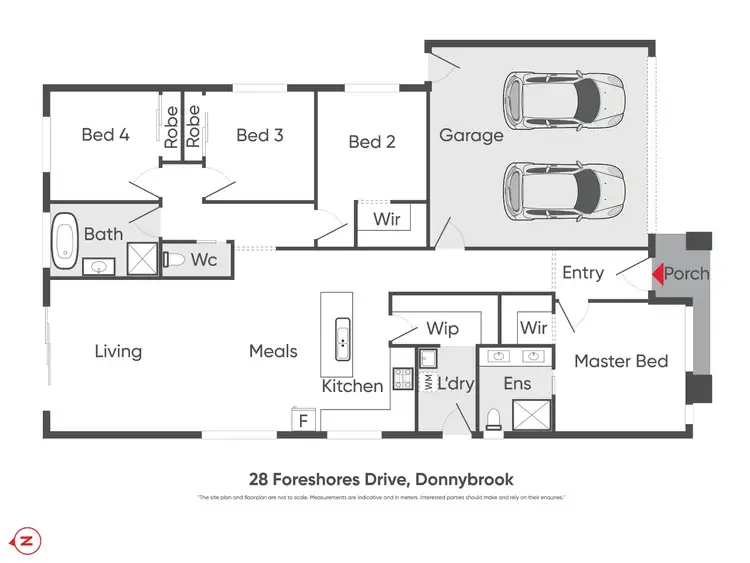 Floorplan of Homely house listing, 28 Foreshores Drive, Donnybrook VIC 3064