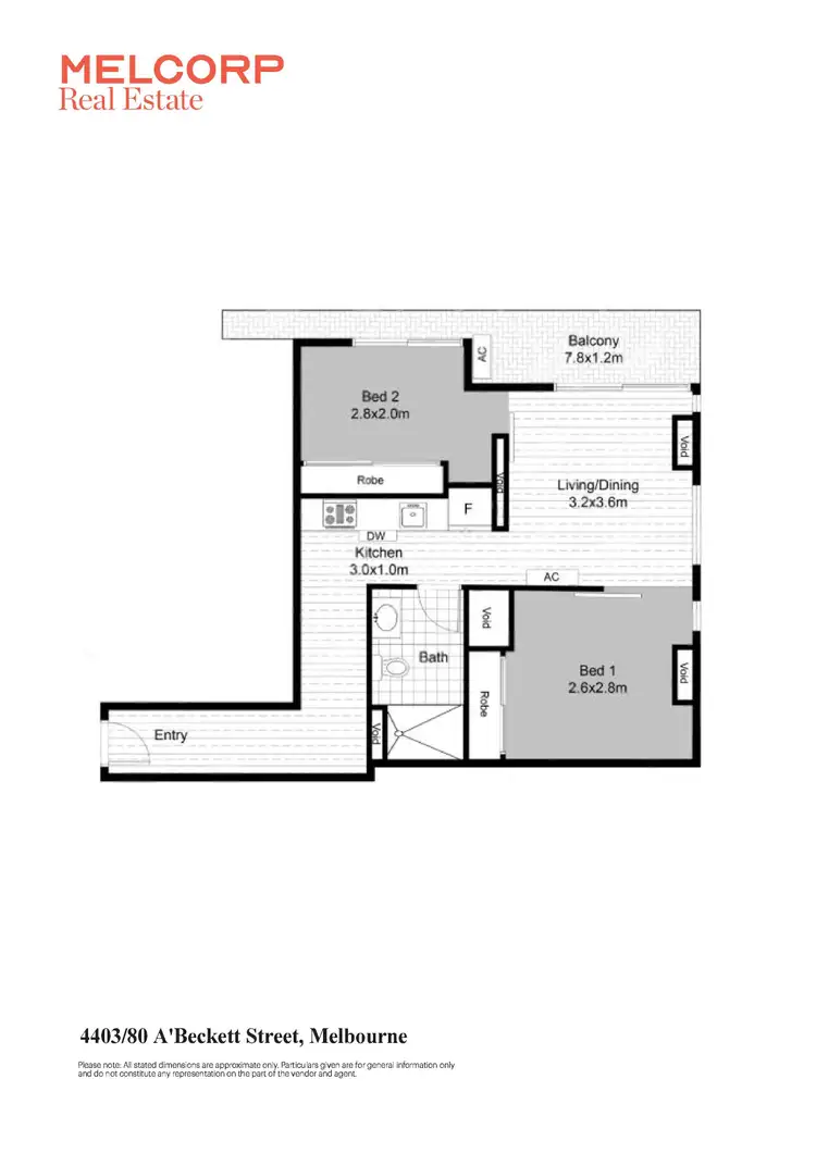 Floorplan of Homely apartment listing, 4403/80 A'beckett Street, Melbourne VIC 3000