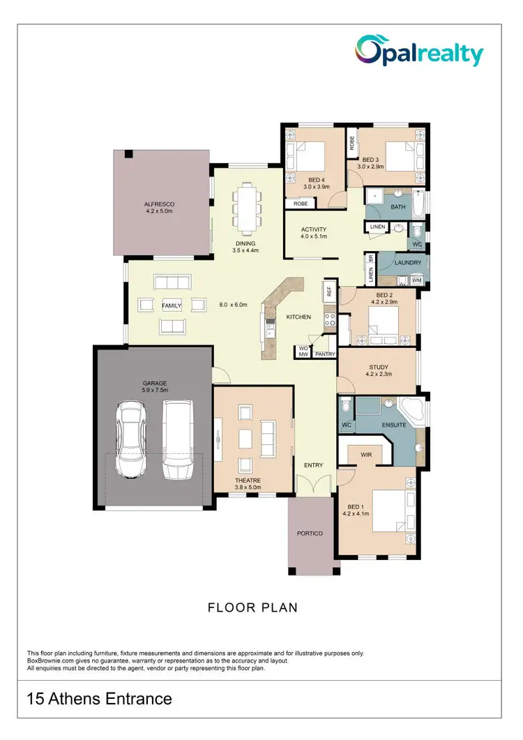 Floorplan of Homely house listing, 15 Athens Entrance, Port Kennedy WA 6172