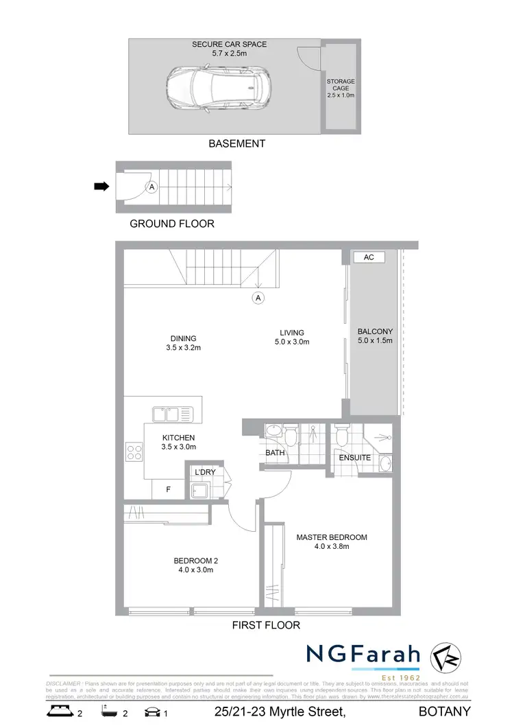 Floorplan of Homely apartment listing, 25/21-23 Myrtle Street, Botany NSW 2019