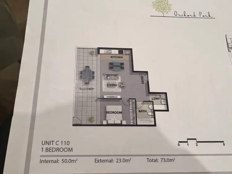 Floorplan of Homely apartment listing, C110/1-5 Gertrude Street, Wolli Creek NSW 2205