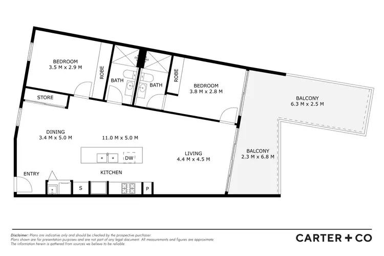Floorplan of Homely apartment listing, 110/181 Sutherland Crescent, Taylor ACT 2913