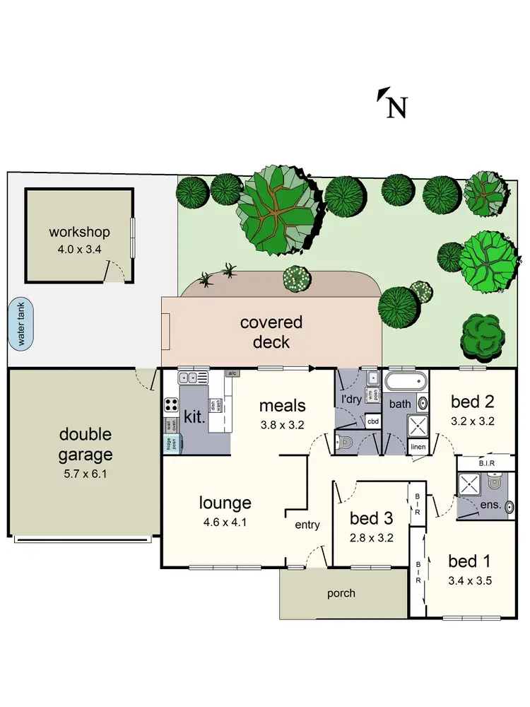 Floorplan of Homely unit listing, 47/355 Dorset Road, Croydon VIC 3136