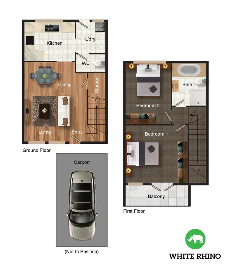 Floorplan of Homely townhouse listing, 3/12 Nimmitabel Street, Queanbeyan NSW 2620