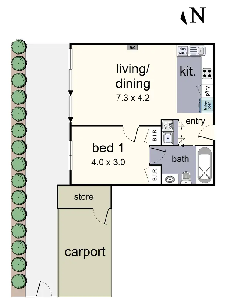 Floorplan of Homely unit listing, 3 Holly Place, Lilydale VIC 3140