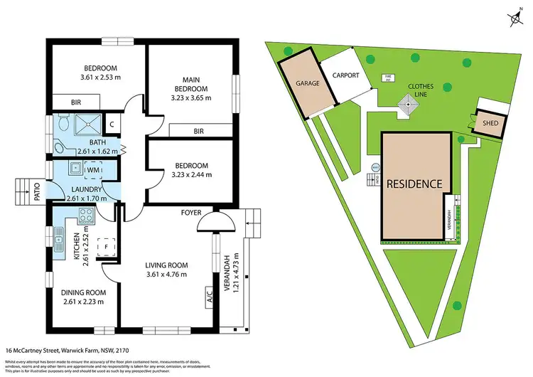 Floorplan of Homely house listing, 16 McCartney Street, Warwick Farm NSW 2170