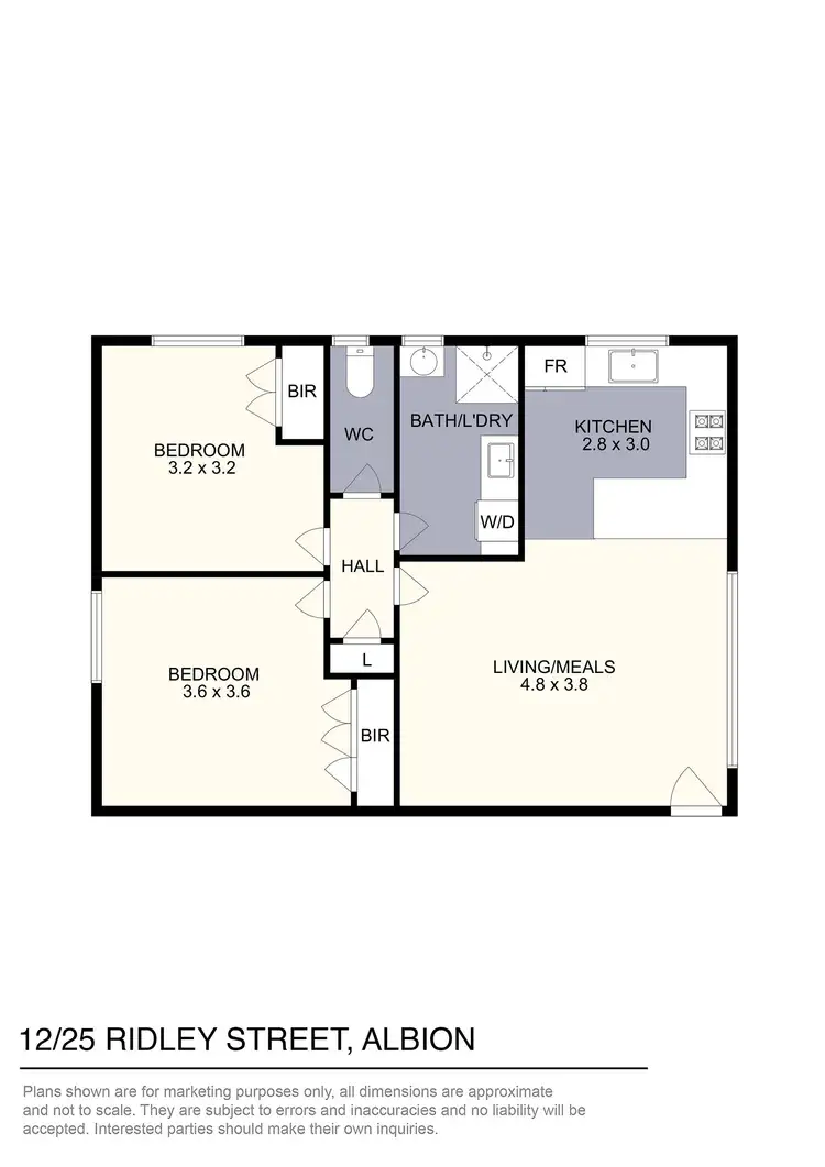 Floorplan of Homely unit listing, 12/25 Ridley Street, Albion VIC 3020