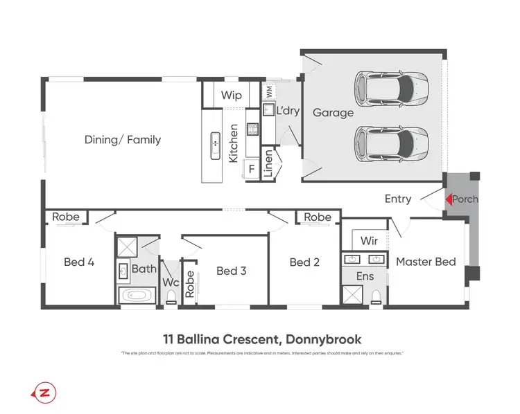 Floorplan of Homely house listing, 9 Ballina Crescent, Donnybrook VIC 3064