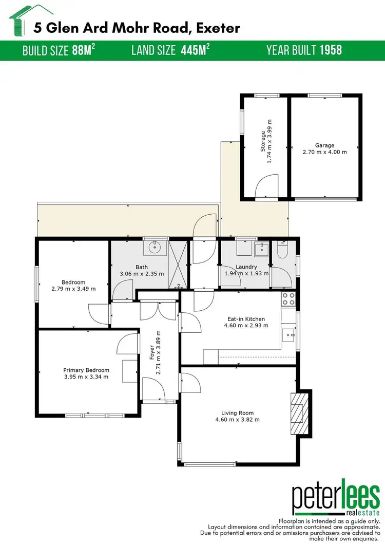 Floorplan of Homely house listing, 5 Glen Ard Mohr Road, Exeter TAS 7275