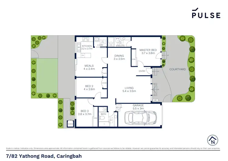 Floorplan of Homely villa listing, 7/82 Yathong Road, Caringbah NSW 2229