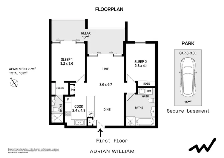 Floorplan of Homely apartment listing, 41/115-117 Constitution Road, Dulwich Hill NSW 2203
