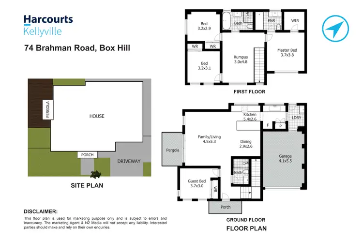 Floorplan of Homely house listing, 74 Brahman Road, Box Hill NSW 2765