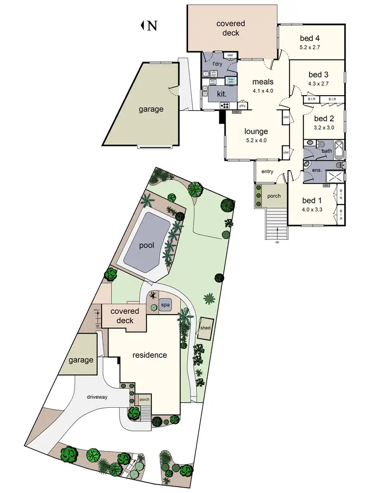 Floorplan of Homely house listing, 22 Vista Drive, Chirnside Park VIC 3116