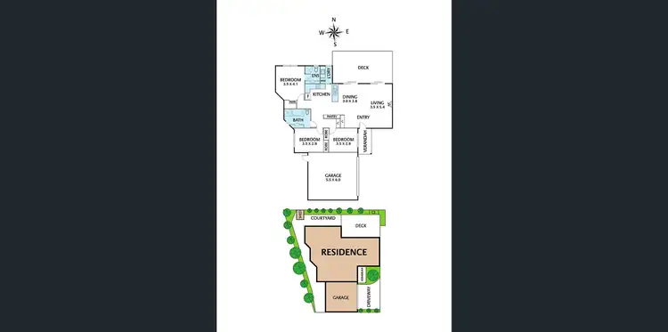 Floorplan of Homely townhouse listing, 3/1 Hennessy Street, Chadstone VIC 3148