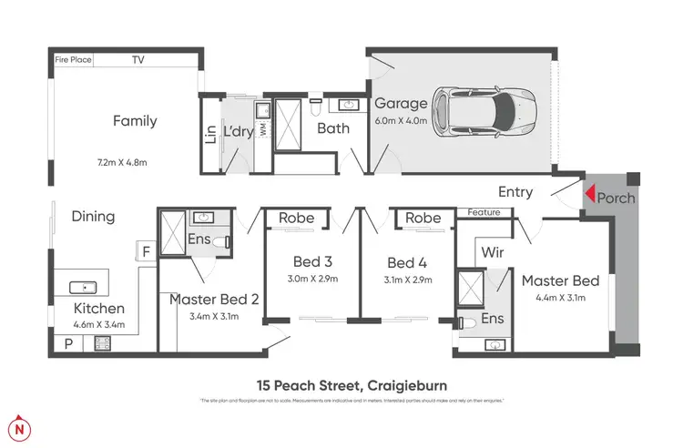 Floorplan of Homely house listing, 15 Peach Street, Craigieburn VIC 3064