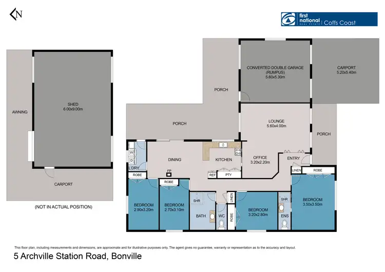 Floorplan of Homely house listing, 5 Archville Station Road, Bonville NSW 2450