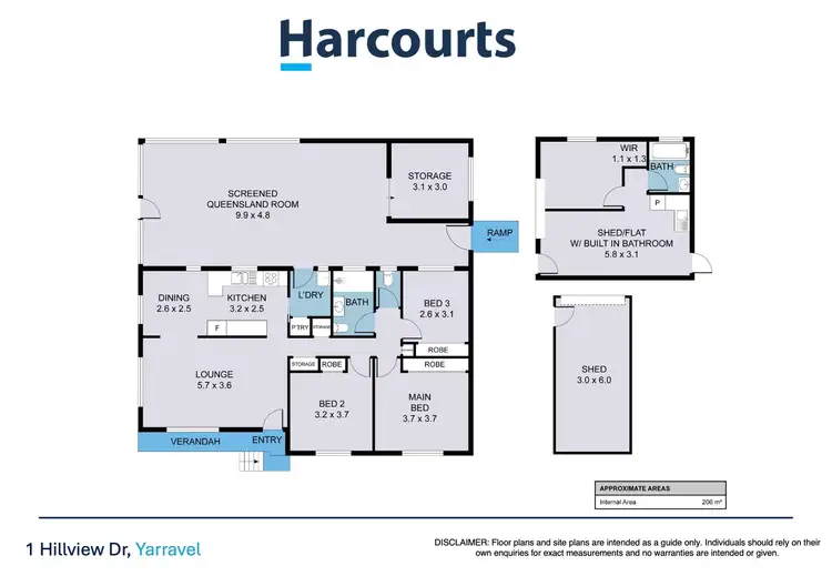 Floorplan of Homely house listing, 1 Hillview Drive, Yarravel NSW 2440