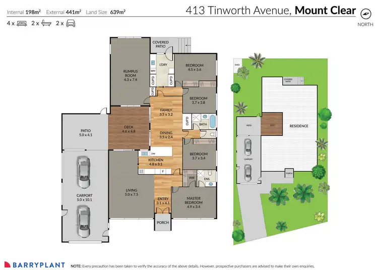 Floorplan of Homely house listing, 413 Tinworth Avenue, Mount Clear VIC 3350