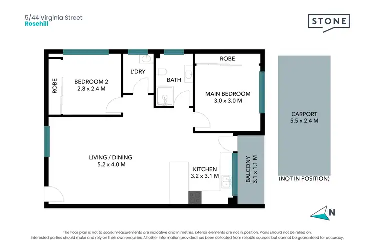 Floorplan of Homely apartment listing, 5/44 Virginia Street, Rosehill NSW 2142